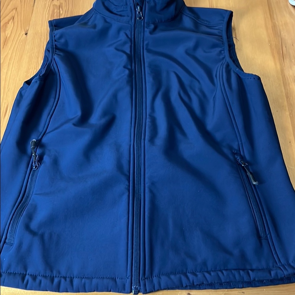 33,000 ft, Blue Zip-Up Jacket Ladies size L . 4 pockets